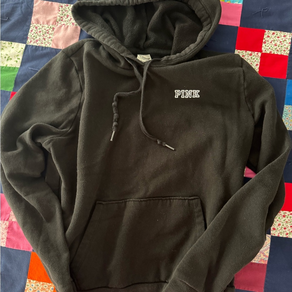 Victoria's Secret Black Pullover Hoodie Sweatshirt
